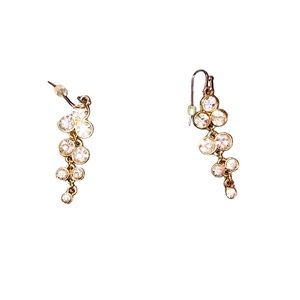 Gold And Diamond Dangly Earrings. Super Cute! Make An Offer.